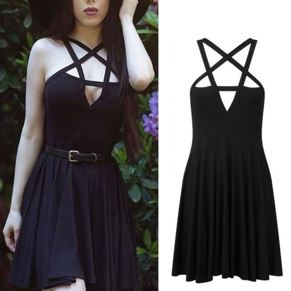 Dresses & Skirts - Sleeveless Pentagram Midi